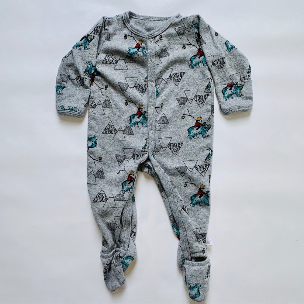 Footed Long Sleeve Romper